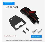 Sliding Sash Lock for Vertical Single & Double Hung - Zinc Alloy Security Lock with Cam Mechanism, 70.5 x 25 x 12.5 mm, White(Black Middle Hole)