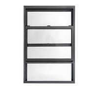 Sliding Shed Windows with Aluminum Frame and Tempered Glass for Flush Mount in Chicken Coops, Greenhouses, Playhouses, and Outdoor Applications