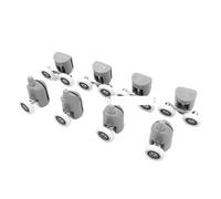 Sliding Shower Door Rollers 8* Shower Rooms Cabins Pulley & Room Roller/Runners/Wheels/Pulleys Diameter 4 Double Top + Singel Bottom(22mm)