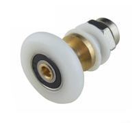 Sliding Shower Door Rollers, Set Of 4 Adjustable Brass Replacement Wheels For Partial Shower Doors, Pulleys & Eccentric Sliding Systems, Shower Enclosure Wheels(25mm)
