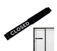 Sliding Sign "Open/Closed" - Reversible Hanging Sign | Simple Design, Portable Display for Shop with Easy-to-Read Font for Restaurants, Clinics, Offices and Shops