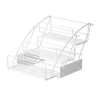 Sliding Spice Rack nizer - 2-Tier Kitchen Cabinet Storage Pull-Out Shelves for Easy Access Spice Holder for Cabinets Kitchen nization Solution