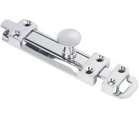 Sliding Surface Door Tower Bolt 150mm X 32mm (6 X 1. 1/4 Inch) Polished Chrome - Pack Of 1