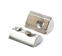Sliding T Slot Nuts Spring Ball Loaded Carbon Steel Roll-in T Nuts For 3D Printer 20 30 40 45 Series Aluminum Profile(20-M3-10pcs)