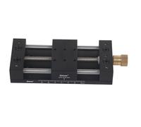 Sliding Table Linear Actuator with Base, Manual Sliding Table Linear Rail Guide Aluminium Alloy Manual Linear Rail Stage Sliding Table for Mechanical Engineering