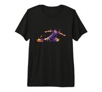 Sliding Tackle to Save and Keep The Football Premium T-Shirt