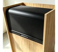 Sliding Tambour Door Cabinet Kit with Handle and Track