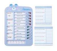 Sliding Task Diagram for Kids, 14.5 x 21.5 cm Large Learning Checklist Board for Students, Task Tracker, Colourful Learning Routine Planner, Time Management Diagram for Kids
