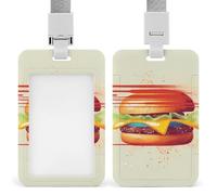 Sliding Tomorrow I'll Start Running Id Badge Holder Vertical Card Protector Cover Clear Window Key Card Holder Lanyard Badge Case Pouch for Office Driver’s Licenses and Passes