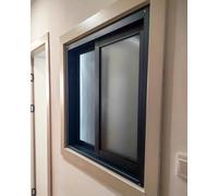 Sliding Transom Window with Locking Positions, Horizontal Flush Mount Casement for Barn Playhouse Porthole
