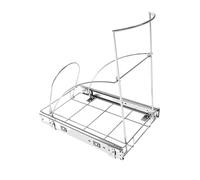 Sliding Trash Can Holder - Heavy-Duty Under-Cabinet Sliding Shelf for Kitchen Waste Bin - Space-Saving Rack for Kitchen Storage Solutions