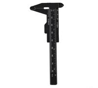 Sliding Vernier Caliper 80mm Measurement Tool for Depth and Diameter, Lightweight Design (black)
