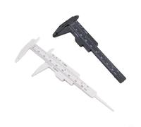 Sliding Vernier Caliper 80mm Plastic Construction for Measurement Tasks in School Workshops Community Makerspaces and Continuing Education Programs