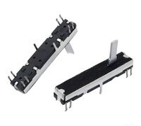 Sliding Volume Potentiometer 45mm B10K B50K Dual Channel for CT670 Keyboards with Linear Taper and Dustproof Film Coverage (B50K)