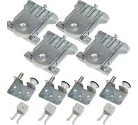 Sliding Wardrobe Door Parts, Sliding Wardrobe Door Kit,Replacement for Sliding Wardrobe Door Wheels,Sliding Door Guides Rollers Compatible with Stanley/Spacepro/iSpace Wardrobe Cupboard Door