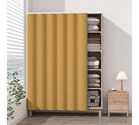 Sliding Wardrobe Door with Bookshelf & Shoe Storage - Dustproof Privacy Shelves with Track System Perfect for nizing & Protecting Your Space.