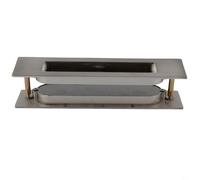 Sliding Wardrobe Doors up Edge for Flush Mount Door Pull Having Stainless Steel Finish Compatible with Po Recessed Finger Pull for Handle (Silver)