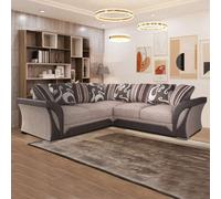 Sliding Wardrobes 4 u LTD Sliding Wardrobes 4U Ravish Fabric Corner & 3+2 Sofa In 2 Colors (Corner - Beige/brown)