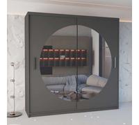 Sliding Wardrobes 4 u LTD Sliding Wardrobes 4U Venus Sliding Mirrored Wardrobe In 3 Colors And 2 Sizes (Grey - W150Cm,h217Cm)
