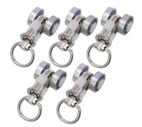 Sliding Wheel Curtain Track Runner Roller for Curtain Metal Curtain Rollers 5pcs Easy to Install Prevents Curtain from Falling on Track