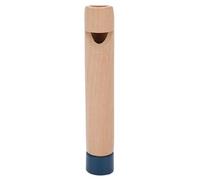 Sliding Whistle Musical Instrument Wood Slide Whistle Water Based Paint Wooden Push Pull Flute For Vocal Training(Log blue handle)