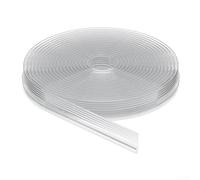 Sliding Window Draft Seal Strip 4M Roll, Hard and Soft TPE Composite for For windproof and Soundproofing, Tearable Bottom for Easy Installation and Adjustment (Transparent)