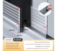 Sliding Window for Windproof and Soundproof Sealing Strip Featuring Soft and Hard TPE, Triple Layer Design for Enhanced Noise Isolation and Dust Prevention
