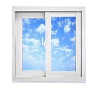 Sliding Window Kit Glass Sliding Window for Home Use Replacement Window Push-Pull Slider Frame Ideal for Kitchens Bathrooms Cafés - 65x30cm White