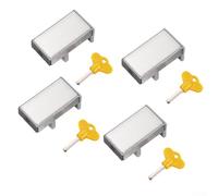 Sliding Window Locks Adjustable for Different Widths, Sturdy Stainless Steel with Child Proof Features to Maintain Security and Ventilation, Four Locks with Hex Keys