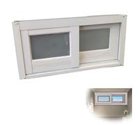 Sliding Window Replacement, Horizontal Basement Window for Barn Shed, 83x38cm, Household Use