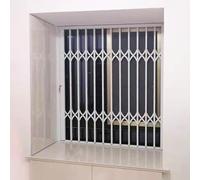 Sliding Window Safety Bars for Indoor & Outdoor, Foldable & Lockable Security Grille, Basement Balcony Anti-Burglary Guard Rail (W80xH180cm)