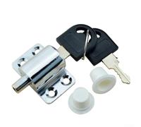 Sliding Window Safety Lock with Key Robust Aluminum Alloy Construction for Peace of Mind (Silver)