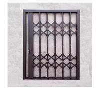 Sliding Window Security Bar, Heavy Duty Anti-Theft Folding Gate Lock for Outdoor Burglary Prevention - Adjustable Universal Fit