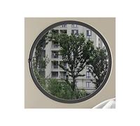 Sliding Windows Center Axis Rotating Round Window, 360° Rotating Shed Window, Household Attic Basement Mobile Home Windows Aluminum Alloy Light and Ventilation Window(Natural,60cm)