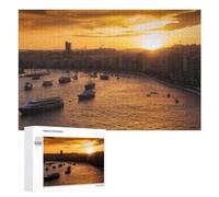 Sliema in Malta at Sunset Jigsaw Puzzle for Adults And Families, 1000 PCS, A Creative Way to Unwind after A Busy Day, for Quiet Evenings