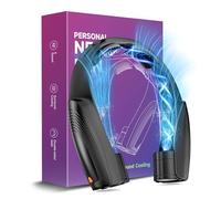 AI Portable Neck Fan with 6 Powerful Speeds, 8000mAh Battery Operated USB-C Rechargeable Fan, Hands-Free 360° Cooling Neck Fan,Twistable,Ultra-Quiet Personal Fan for Women Men Office Travel(Black)