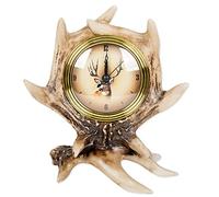 Slifka Sales Co. 8 Inch Deer Antler Tabletop Desk Clock
