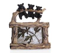Slifka Sales Co. Three Bears Natural Brown 10 x 9 Resin Stone Tabletop Photo Picture Frame