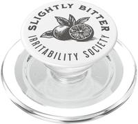 Slightly Bitter Funny Retro Lemon Quote PopSockets PopGrip for MagSafe