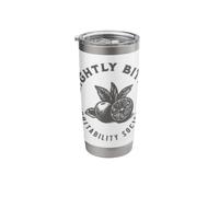 Slightly Bitter Funny Retro Lemon Quote Stainless Steel Insulated Tumbler