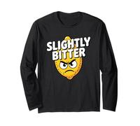 Slightly Bitter Lemon Angry Grumpy Kawaii Fruit Food Pun Long Sleeve T-Shirt
