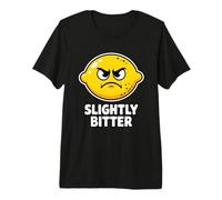 Slightly Bitter Lemon Angry Grumpy Kawaii Fruit Food Pun Premium T-Shirt