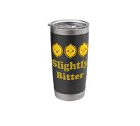 Slightly Bitter Lemon Cute Adorable Kawaii Lemon Food Pun Stainless Steel Insulated Tumbler