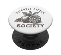 Slightly Bitter Society Funny Retro Lemon Quote PopSockets Adhesive PopGrip