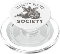Slightly Bitter Society Funny Retro Lemon Quote PopSockets PopGrip for MagSafe