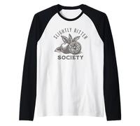 Slightly Bitter Society Funny Retro Lemon Quote Raglan Baseball Tee