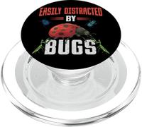 Slightly distracted by beetles entomology insect beetle PopSockets PopGrip for MagSafe