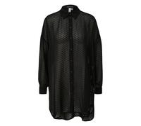 Slightly Sheer Long Blouse for Women QS Noir 34