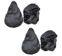 Slightly warm 4Pcs Lightweight Bike Seat Rain Cover Waterproof Bicycle Saddle Dust Cover Protective Bicycle Seat Protector Shield with Flexible Elastic Band for Journey and Travel
