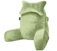 SLIGUY Reading pillow for sitting in bed couch adult, Back pillow with arm support and pockets, Adult Back Pillow Bed Chair Rest, Reading, Watching TV, Gaming for boys and girls Green